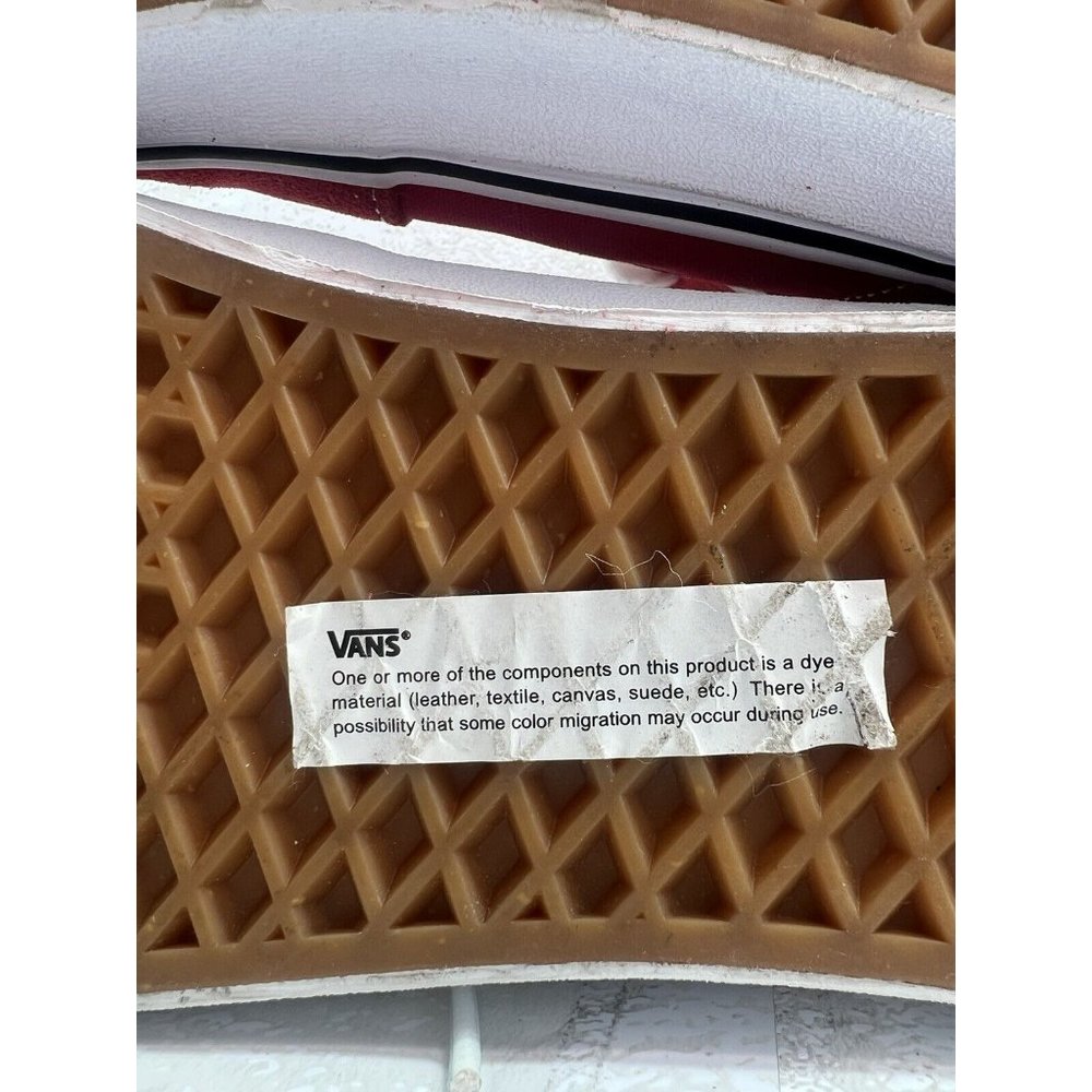 VANS SK8-HI Top Suede Skate Athletic Shoes Racing Red / True White Men's Size 9. - Picture 9 of 9